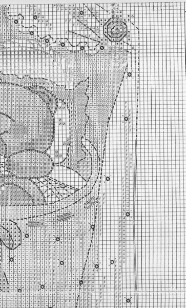 Schema punto croce Nascita Con Culletta 4
