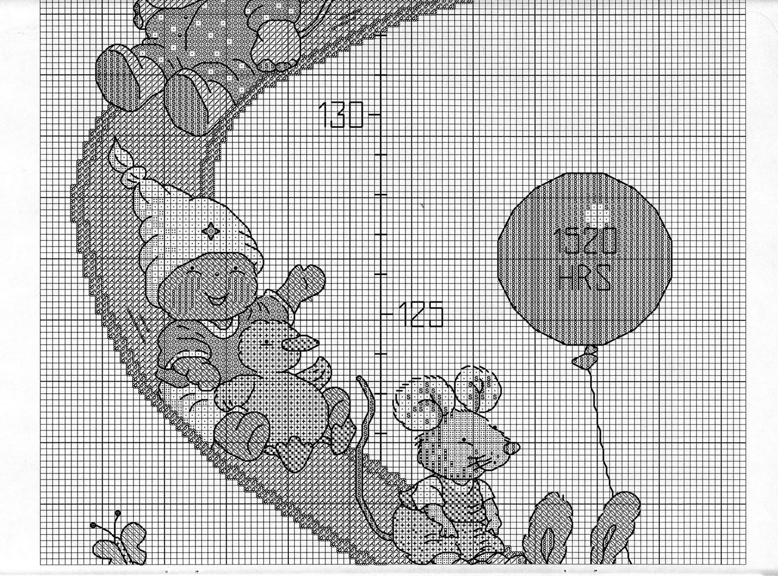 Schema punto croce Nascita Happy Friends 36