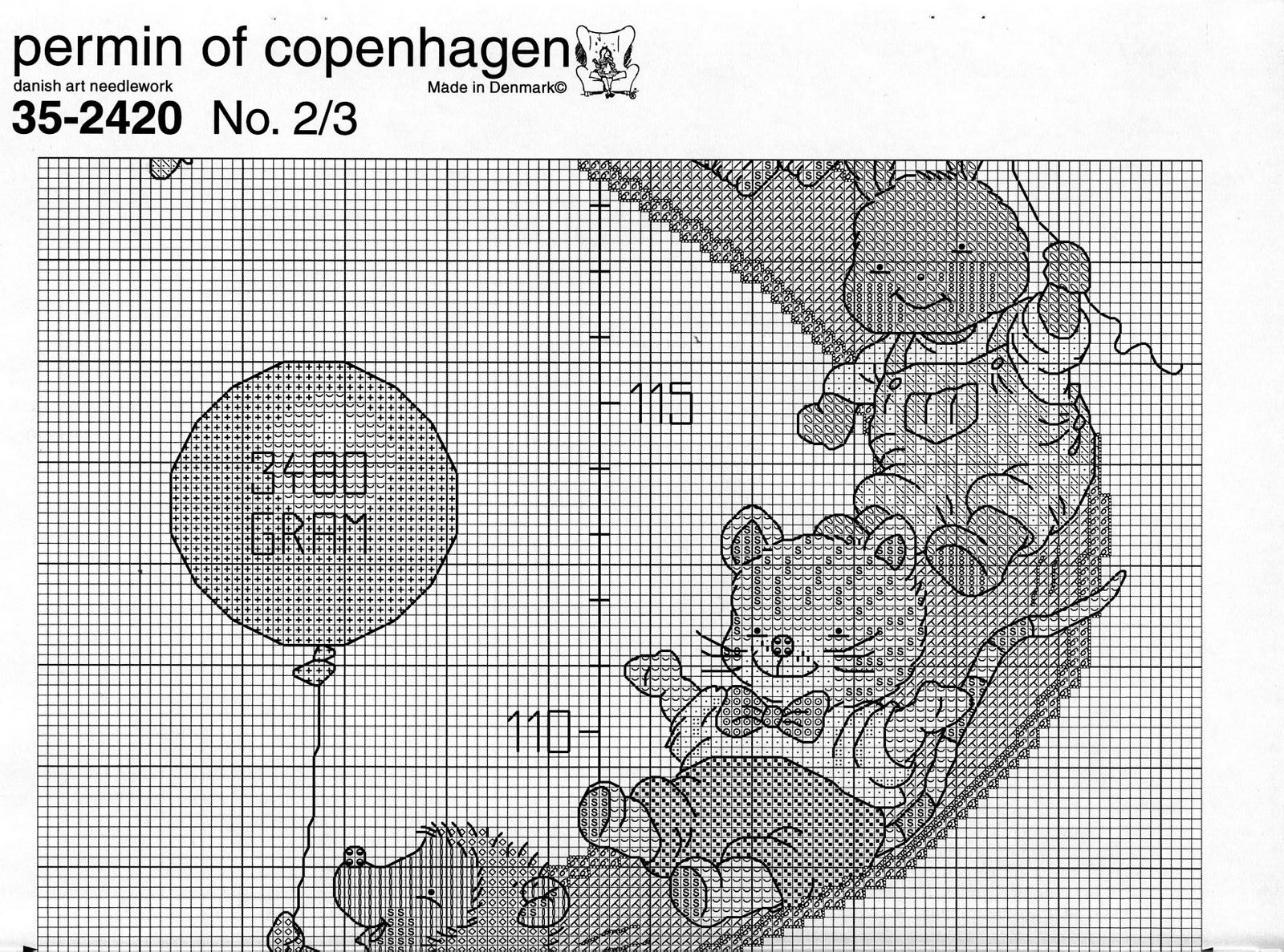 Schema punto croce Nascita Happy Friends 37