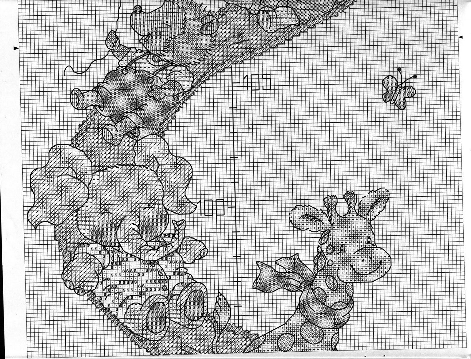 Schema punto croce Nascita Happy Friends 38