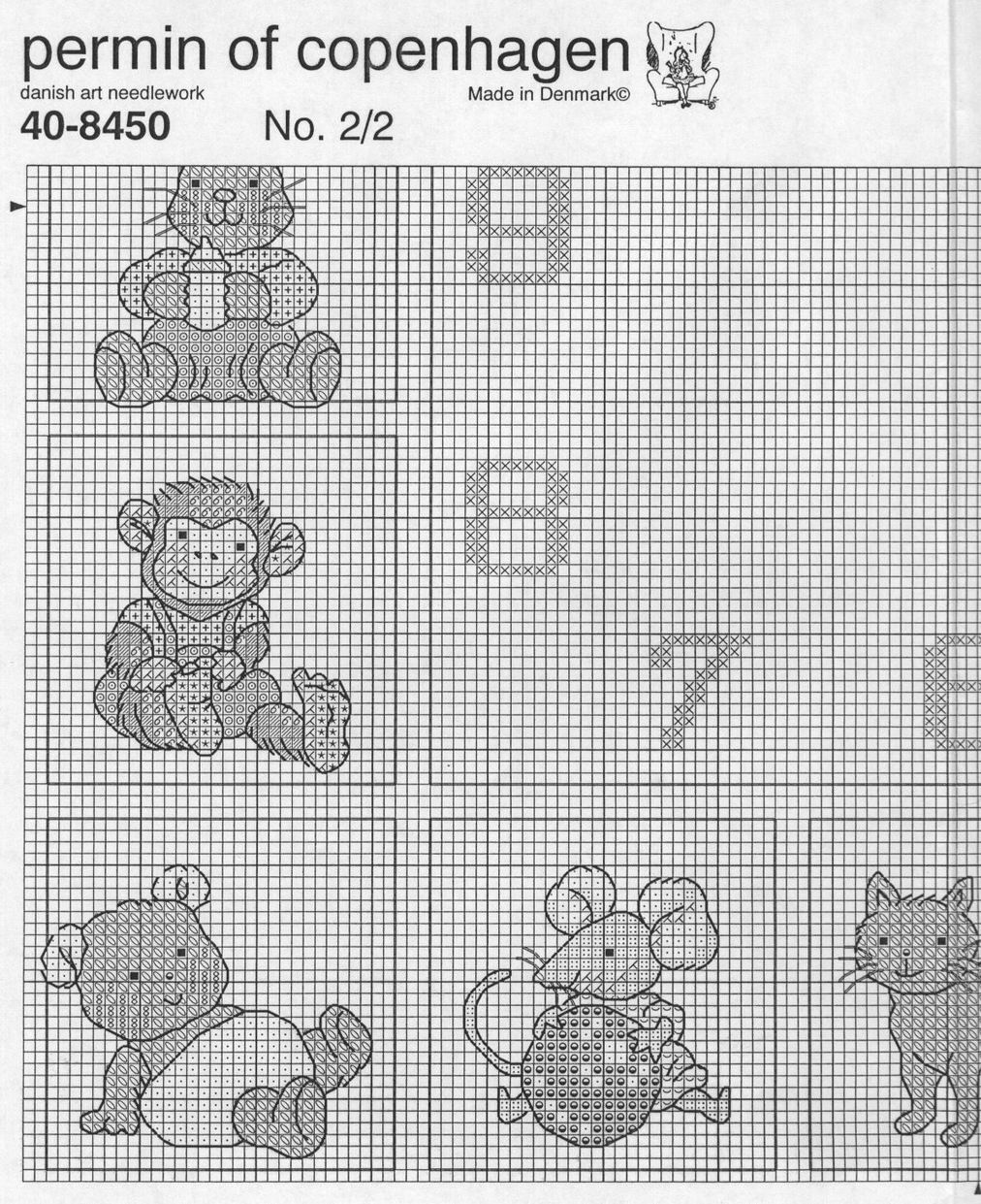 Schema punto croce Orologio Happy Friends 4