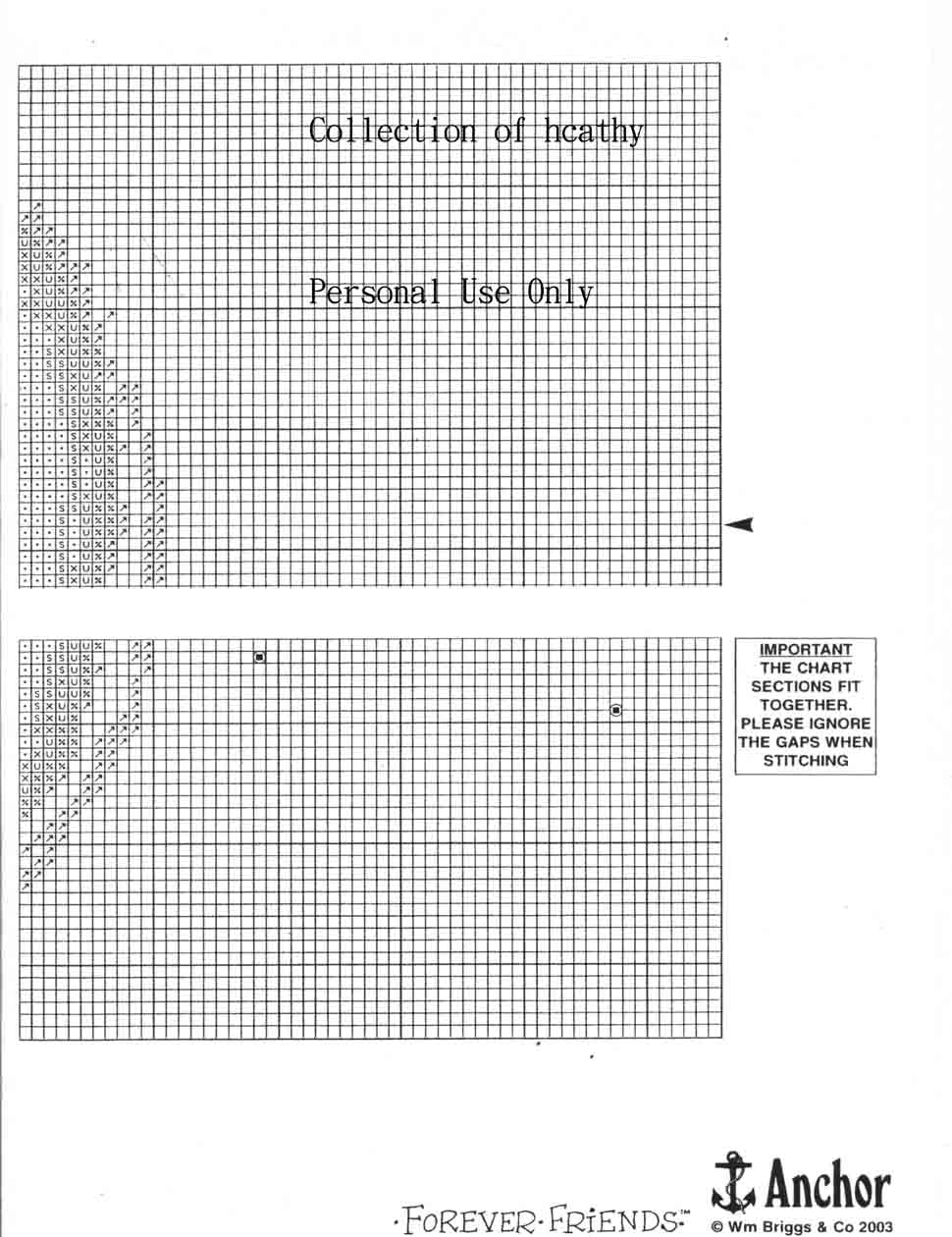 Schema punto croce Orsetti Sulla Luna 5