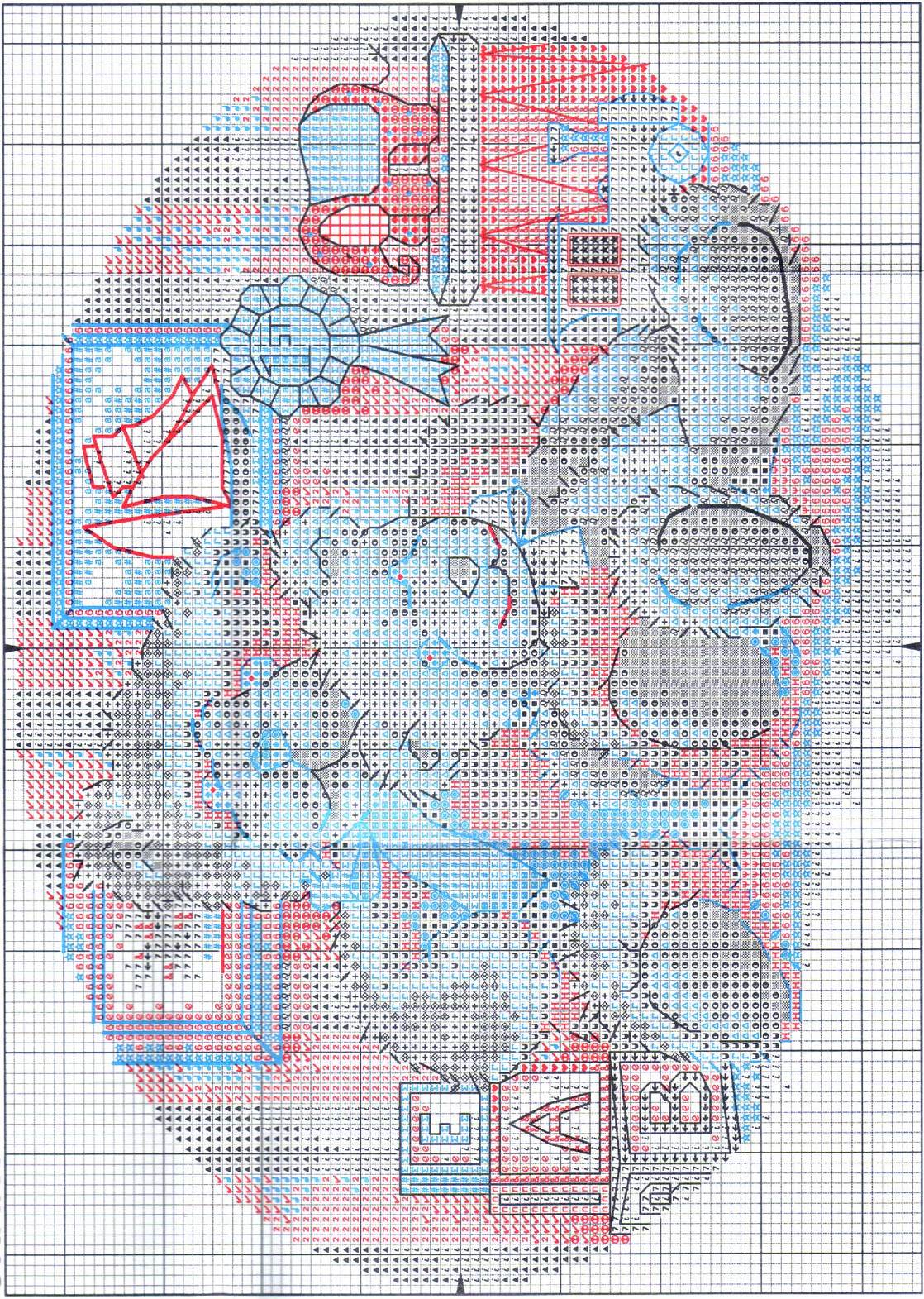 Schema punto croce Orsetti Tra Giochi 2