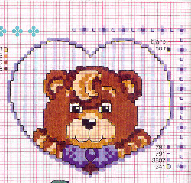 Schema punto croce Orsetto1