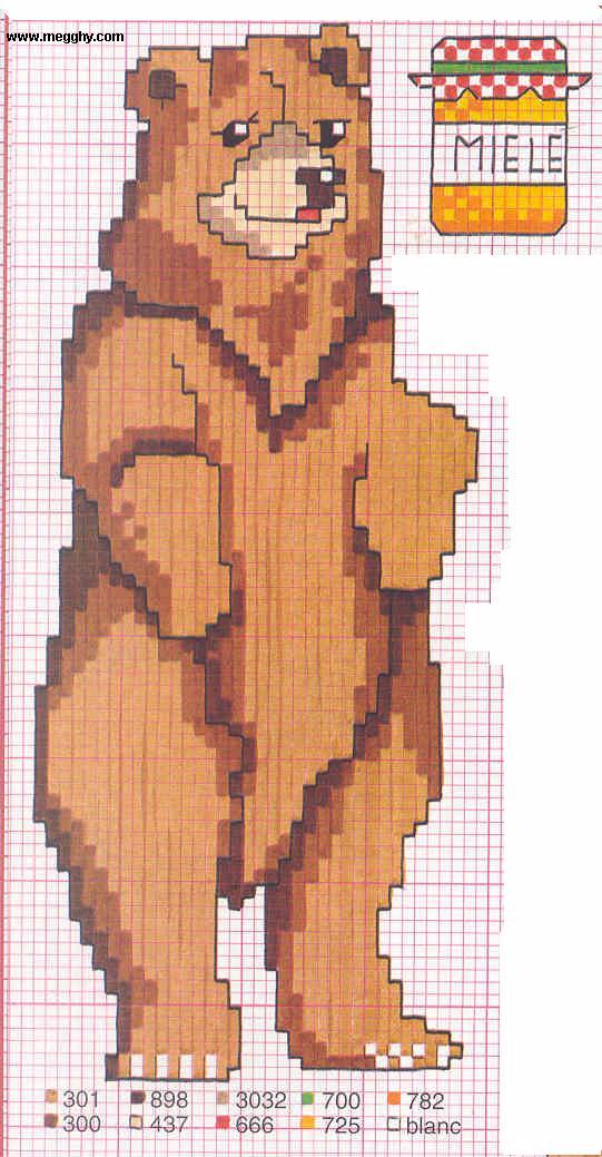 Schema punto croce Orsetto13