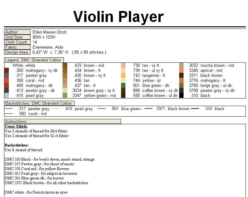 Schema punto croce Orsetto Vilinista 3