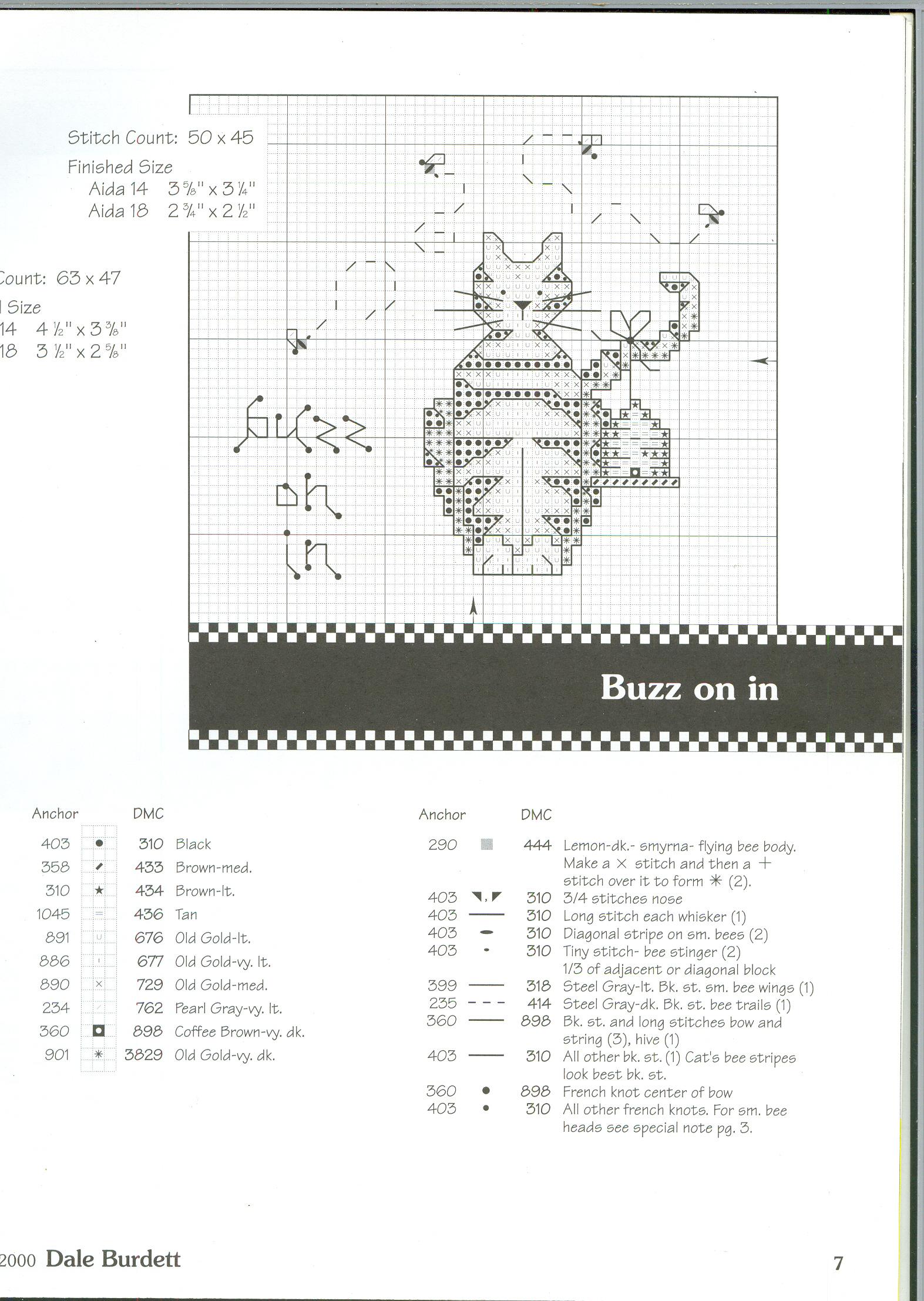 Schema punto croce Orsi Ape 8