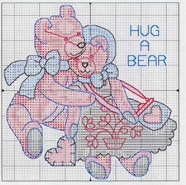 Schema punto croce Orsi Dal Mondo 10