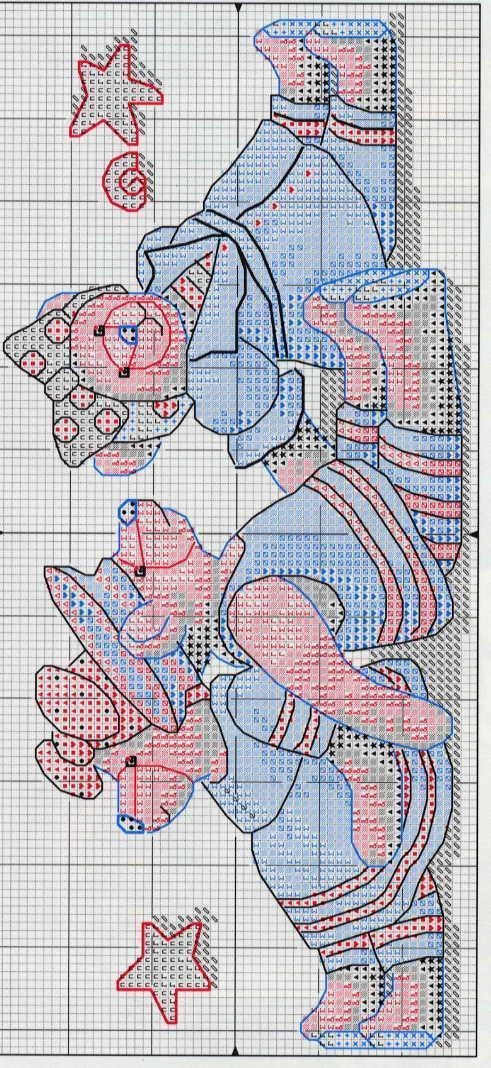 Schema punto croce Orsi Dal Mondo 2