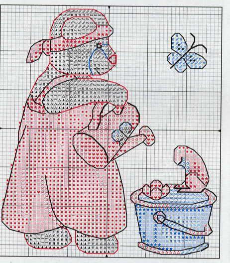 Schema punto croce Orsi Dal Mondo 7