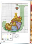 Schema punto croce Abecedario Orsetti 1j