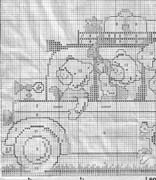 Schema punto croce Autobus Orsetti 2