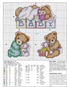 Schema punto croce Baby Is Love 7