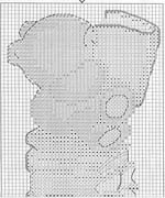 Schema punto croce Book Worm Bookmark 2