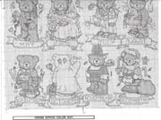 Schema punto croce Calendar Bears 4
