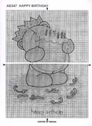 Schema punto croce Happy Birthday 6