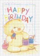 Schema punto croce Happy Birthday To You