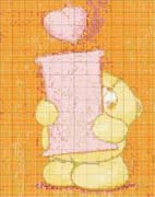 Schema punto croce Letter