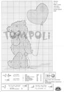 Schema punto croce Lickle Teddy 8b