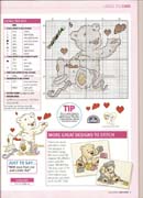 Schema punto croce Lickle Teddy Cuoricini2