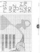 Schema punto croce Lickle Teddy Nascita 2