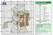 Schema punto croce Lickle Teddy Regalo4