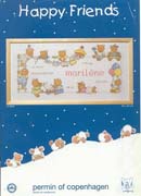 Schema punto croce Nascita Happy Friends 1