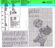 Schema punto croce Nascita Happy Friends 14