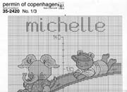 Schema punto croce Nascita Happy Friends 35