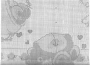 Schema punto croce Nascita Orsetti 2l