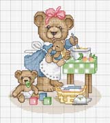 Schema punto croce Orsetta Casalinga 2