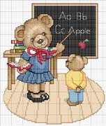 Schema punto croce Orsetta Maestra 2