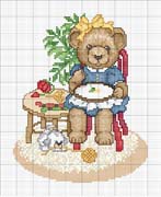 Schema punto croce Orsetta Ricamatrice 2