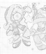 Schema punto croce Orsetti Natalizi Appesi 6