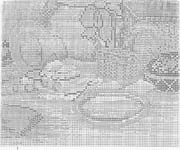 Schema punto croce Orsetto A Terra 7