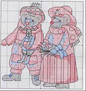 Schema punto croce Orsi Dal Mondo 6