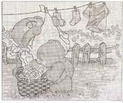 Schema punto croce Orsi Laboriosi 2