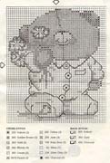 Schema punto croce Pigiama Bear 2