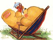 Schema punto croce Relaxing Bear 1