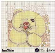 Schema punto croce Rosa Xte 2