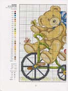 Schema punto croce Teddies 9