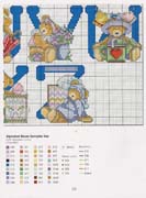 Schema punto croce Teddies 90