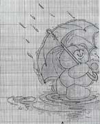 Schema punto croce Umbrella 8