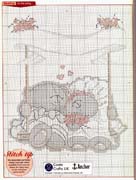 Schema punto croce Wedding On Swing 2