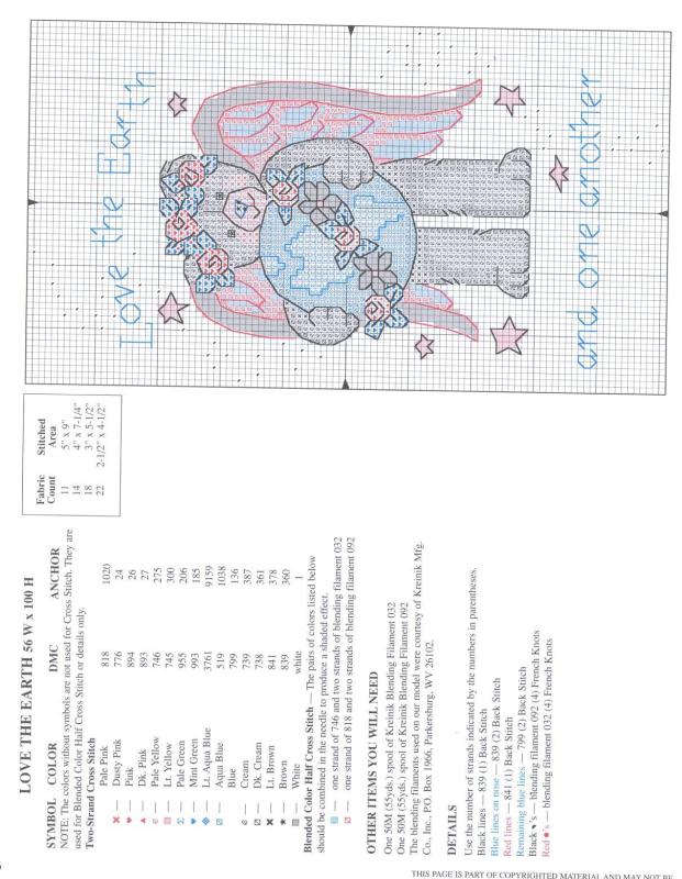 Schema punto croce Sweet Inspirations 3