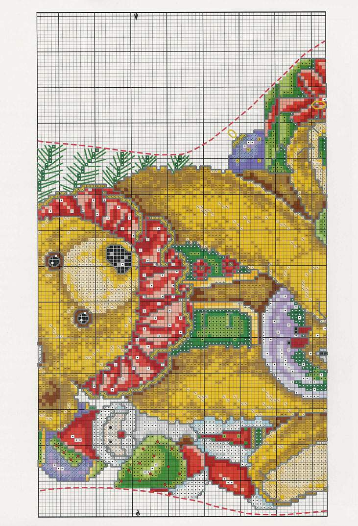 Schema punto croce Teddies 100