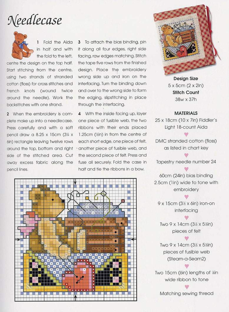 Schema punto croce Teddies 32