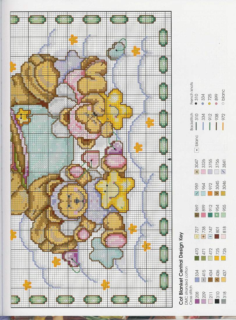 Schema punto croce Teddies 42
