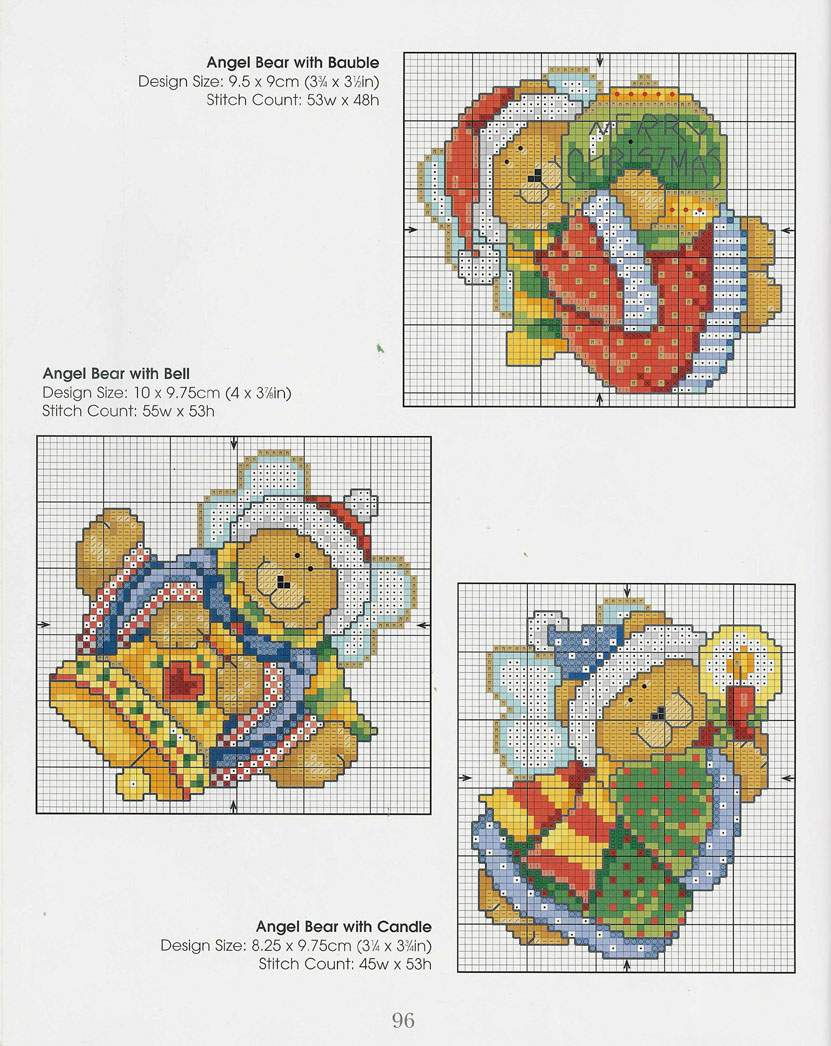 Schema punto croce Teddies 93