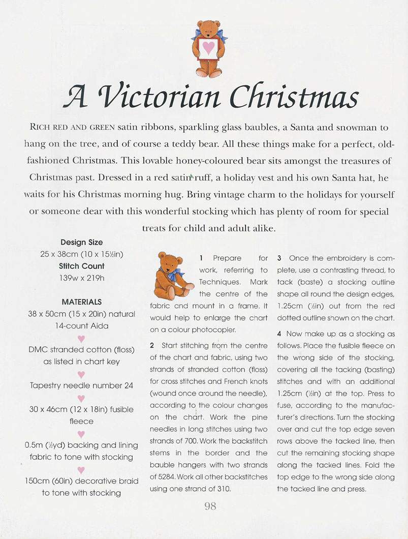 Schema punto croce Teddies 95